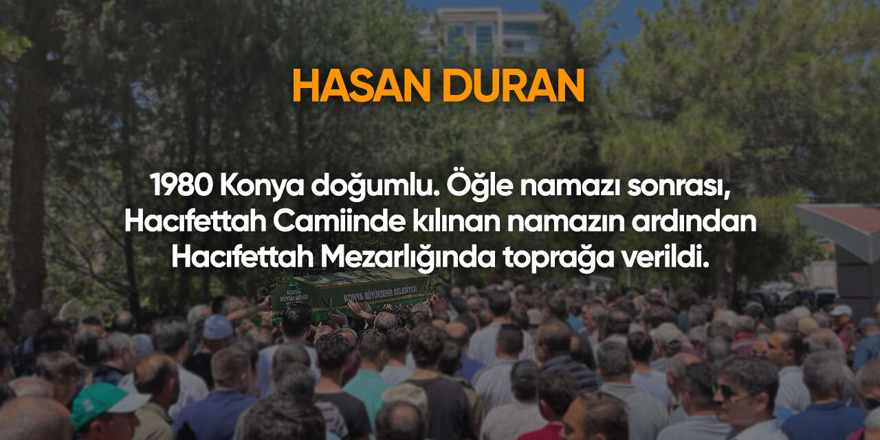 Konya'da bugün vefat edenler | 5 Mayıs 2026 6